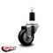 Service Caster 3'' Black Poly Wheel Swivel 1-3/8'' Expanding Stem Caster SCC-EX20S314-PPUB-BLK-138 - alternate 4